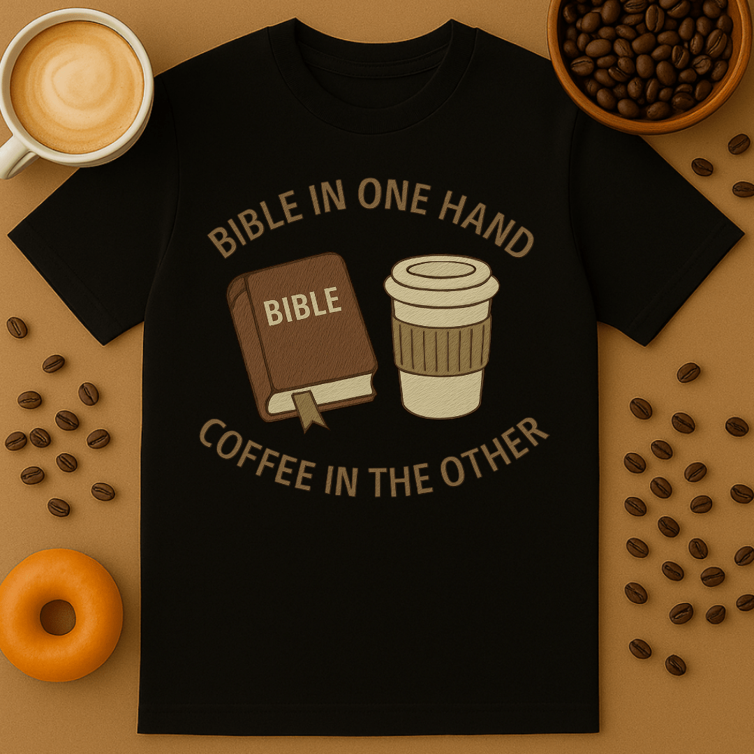 Bible In One Hand, Coffee In The Other Shirt