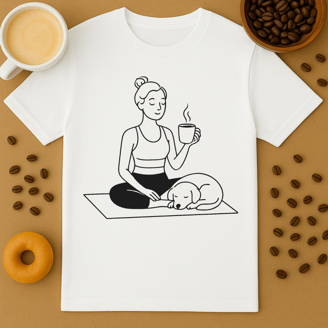 Coffee Yoga Tee