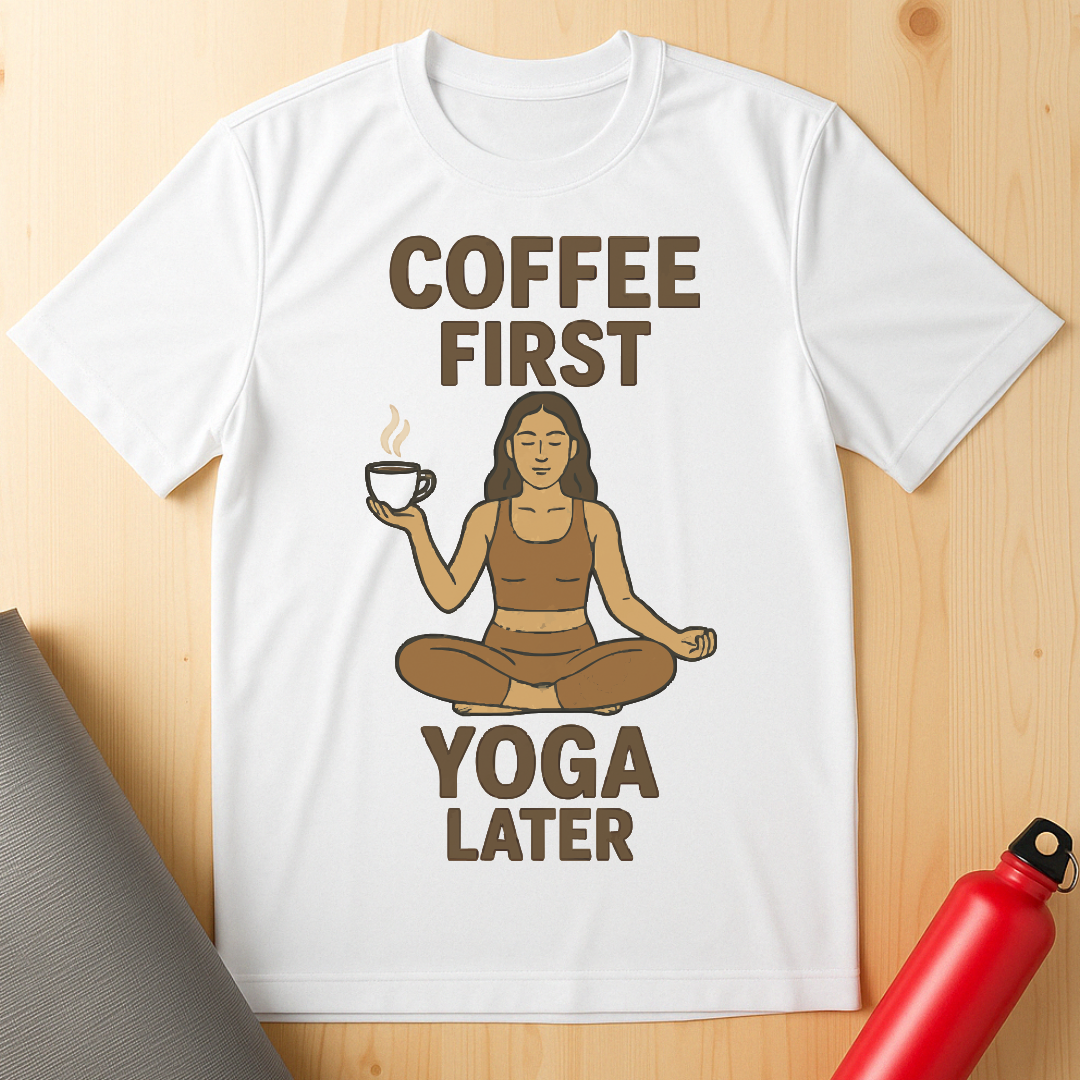 Coffee First, Yoga Later Tee