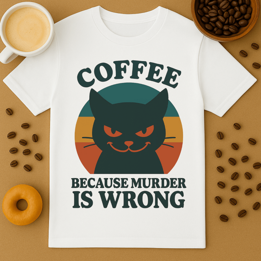 Coffee Because Murder Is Wrong Graphic Tee