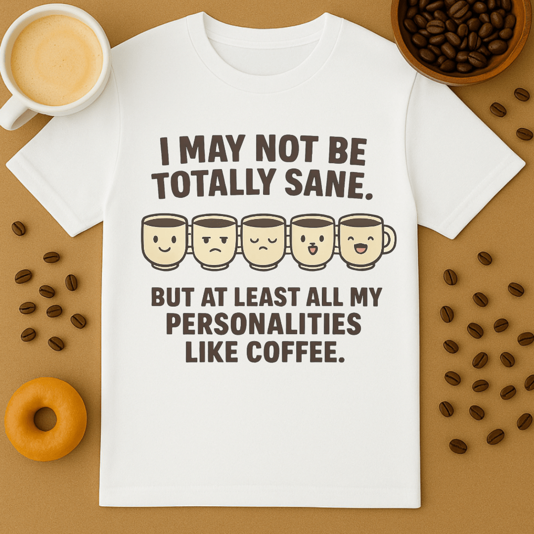 All My Personalities Like Coffee Shirt