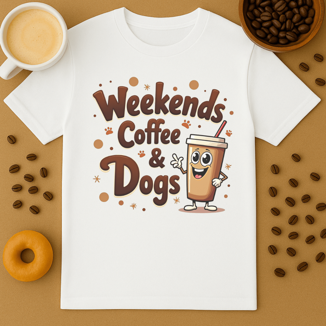 Weekends, Coffee, Dogs T-shirt