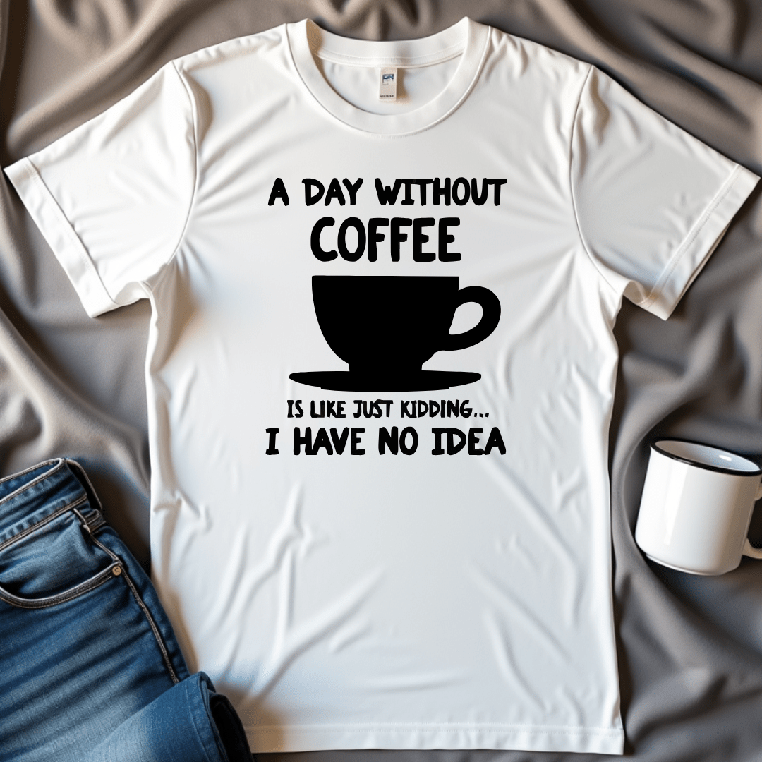 A Day Without Coffee Is Like, Just Kidding I Have No Idea Tee