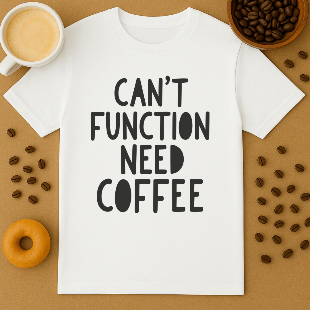 Can't Function Need Coffee T-shirt