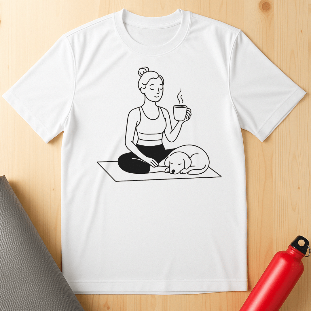 Coffee Yoga Tee