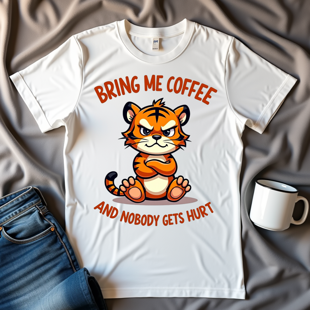 Bring Me Coffee, And Nobody Gets Hurt Tiger T-shirt