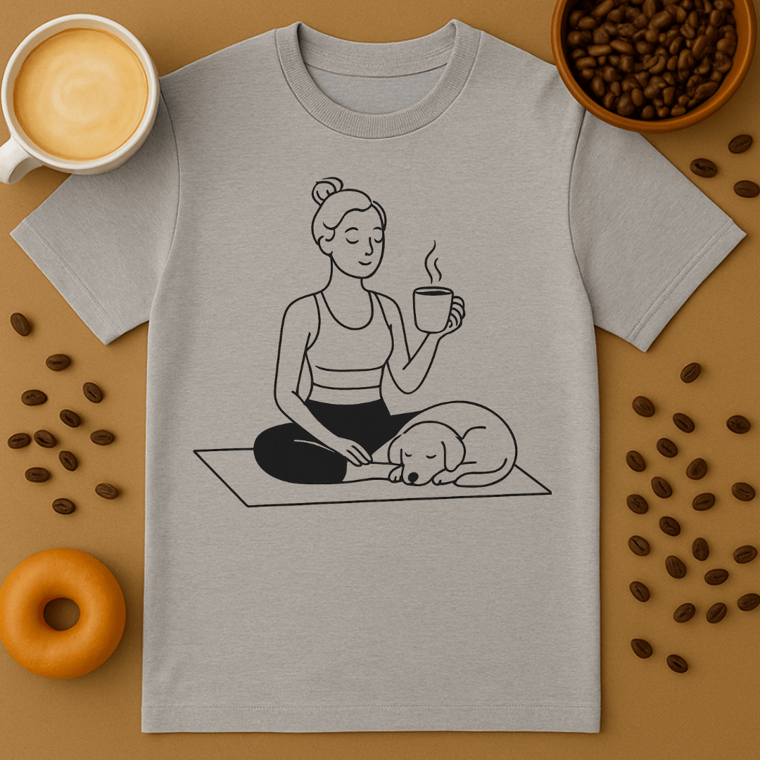 Coffee Yoga Tee
