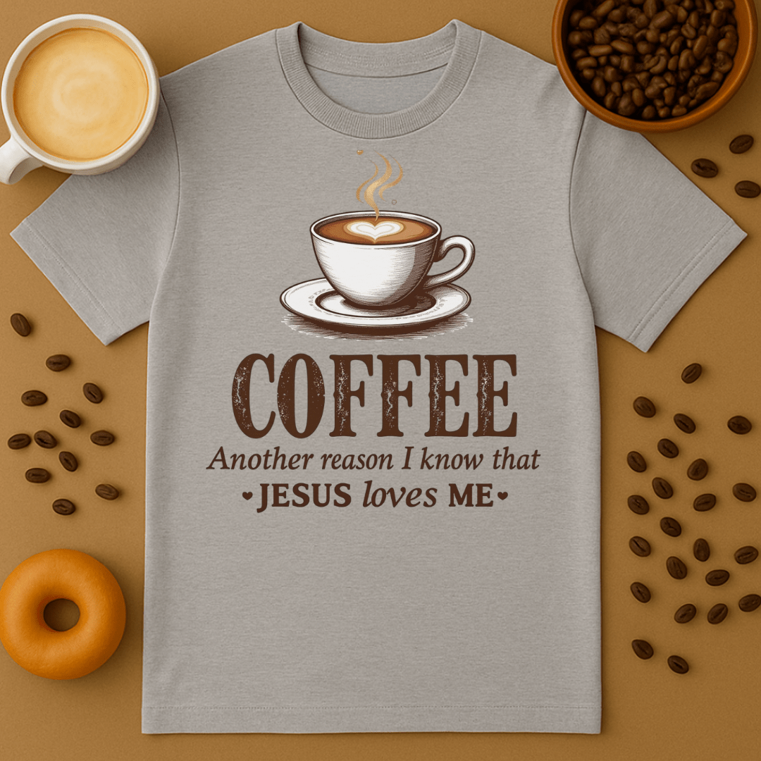 Coffee Another Reason I Know That Jesus Loves Me T Shirt