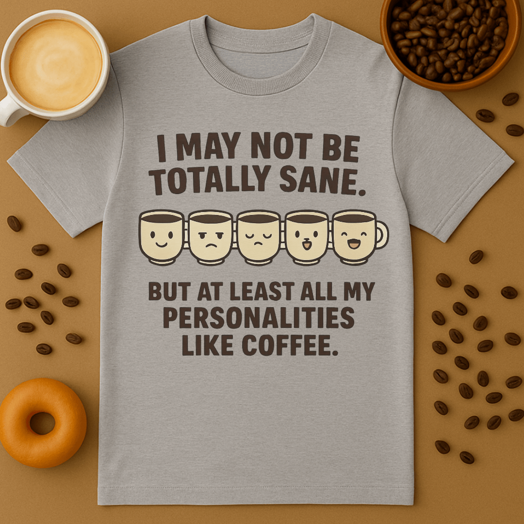 All My Personalities Like Coffee Shirt