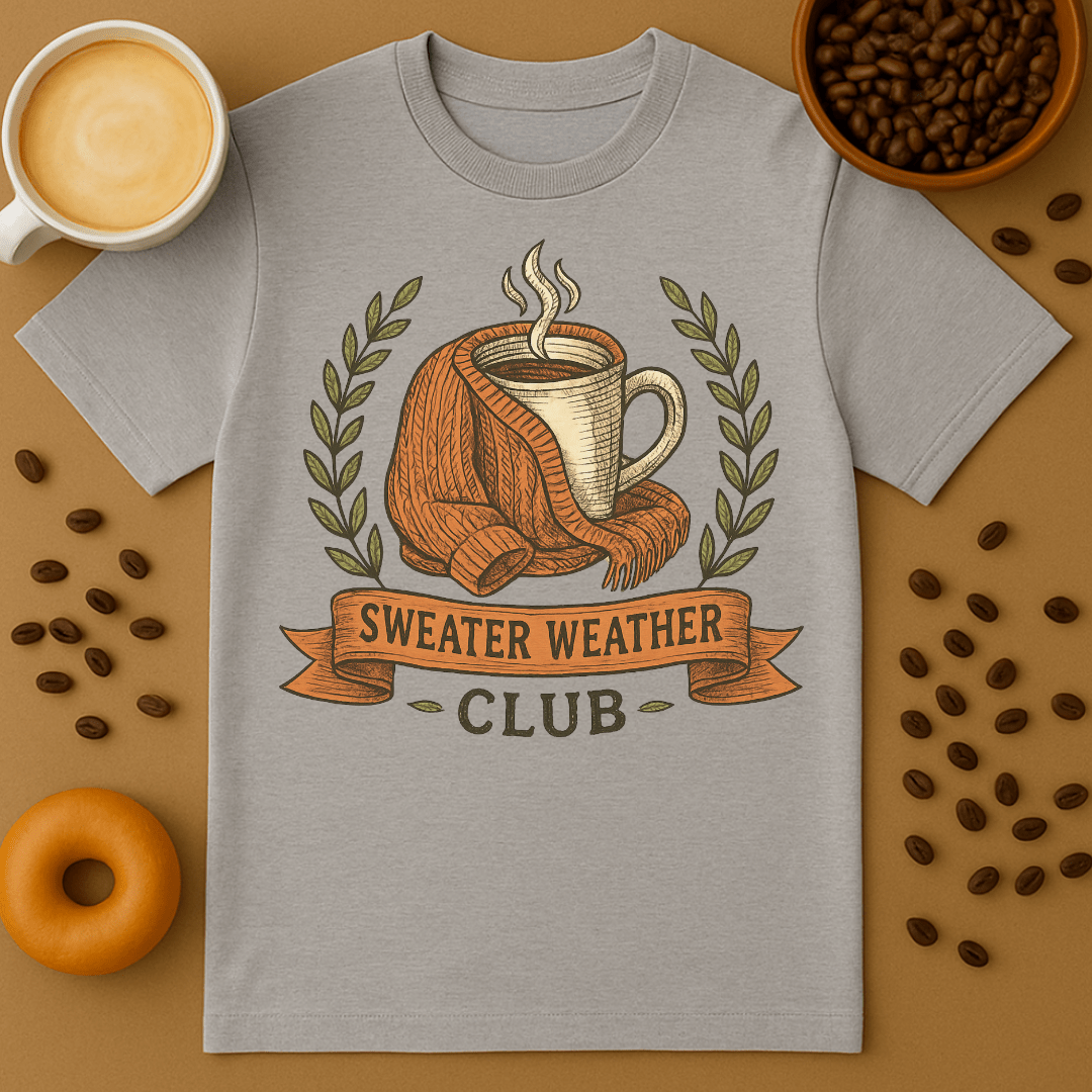 Sweater Weather Club Coffee Tee