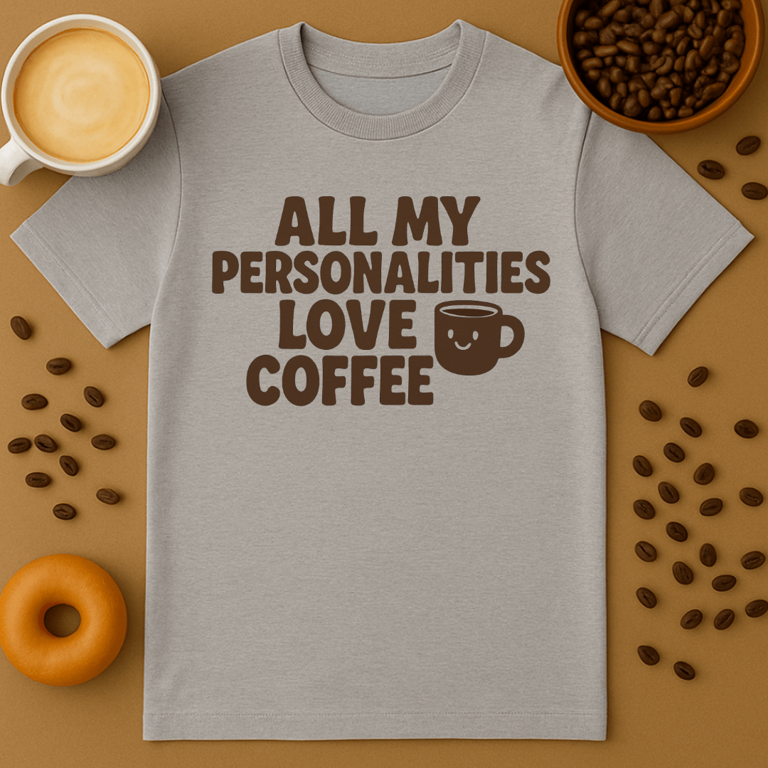 All My Personalities Love Coffee Tee