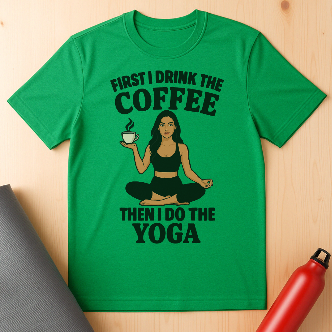 Yoga Pose Coffee Tee