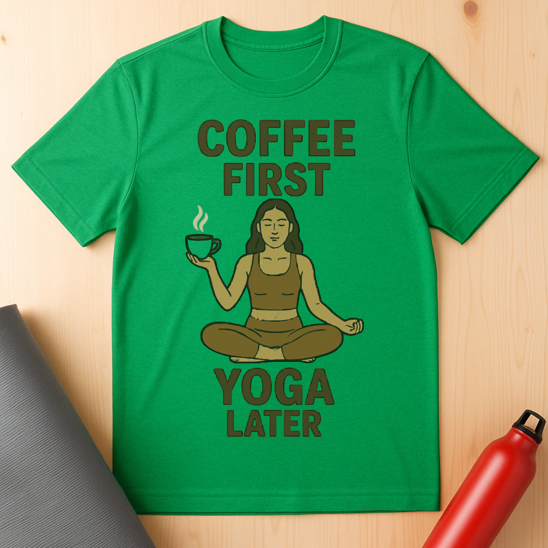 Coffee First, Yoga Later Tee