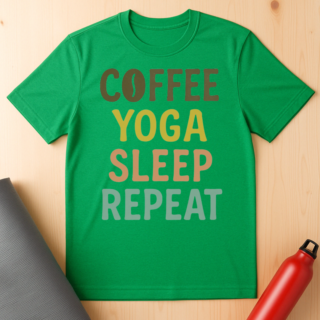 Coffee, Yoga, Vibes, Repeat Tee