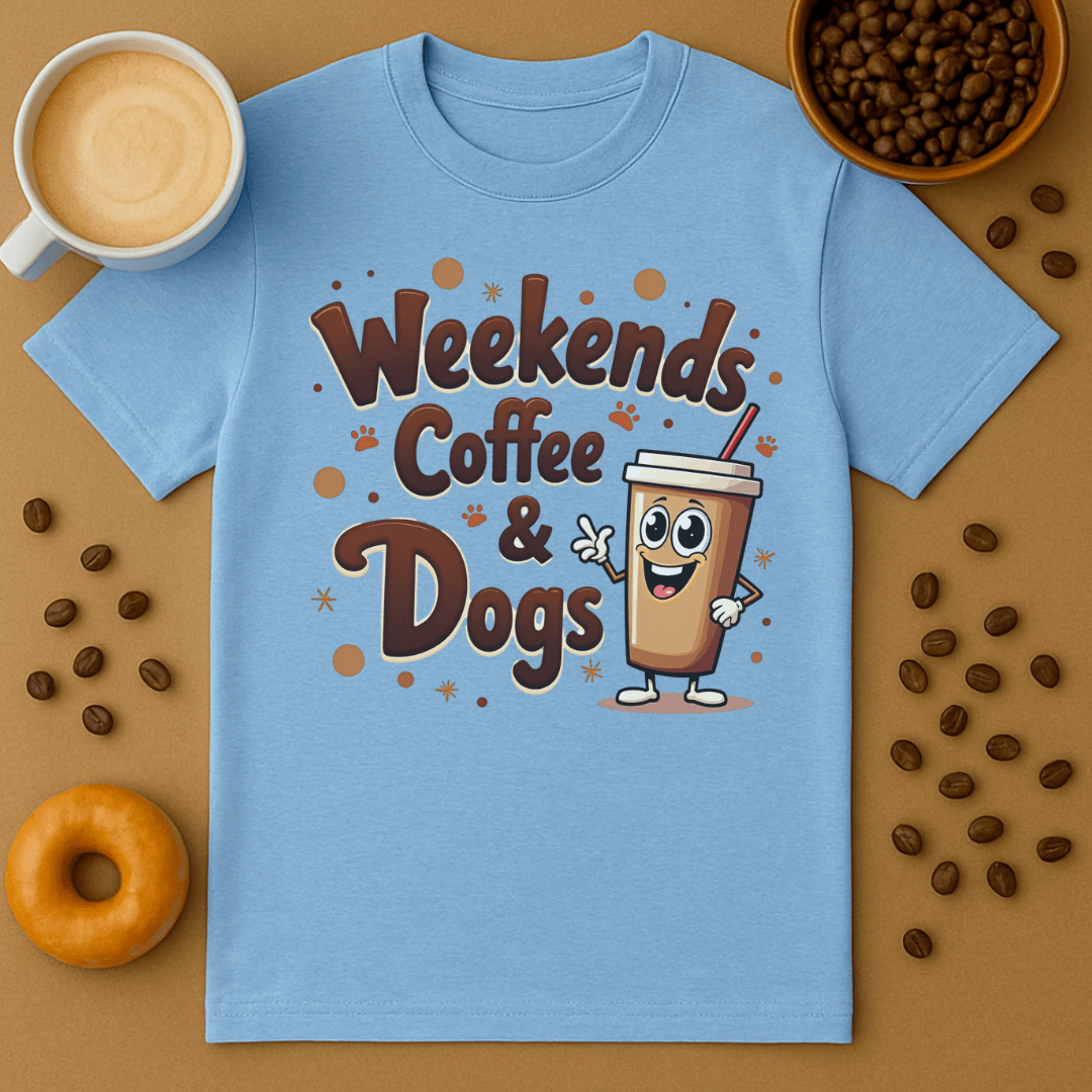 Weekends, Coffee, Dogs T-shirt