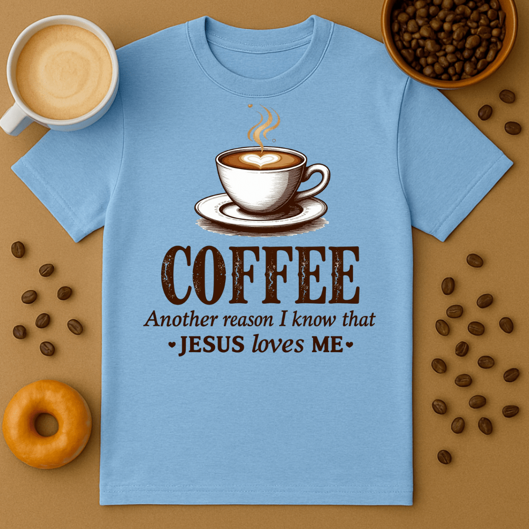 Coffee Another Reason I Know That Jesus Loves Me T Shirt