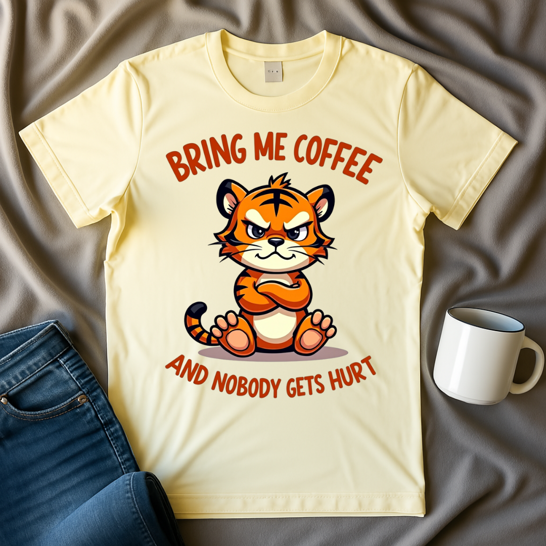 Bring Me Coffee, And Nobody Gets Hurt Tiger T-shirt