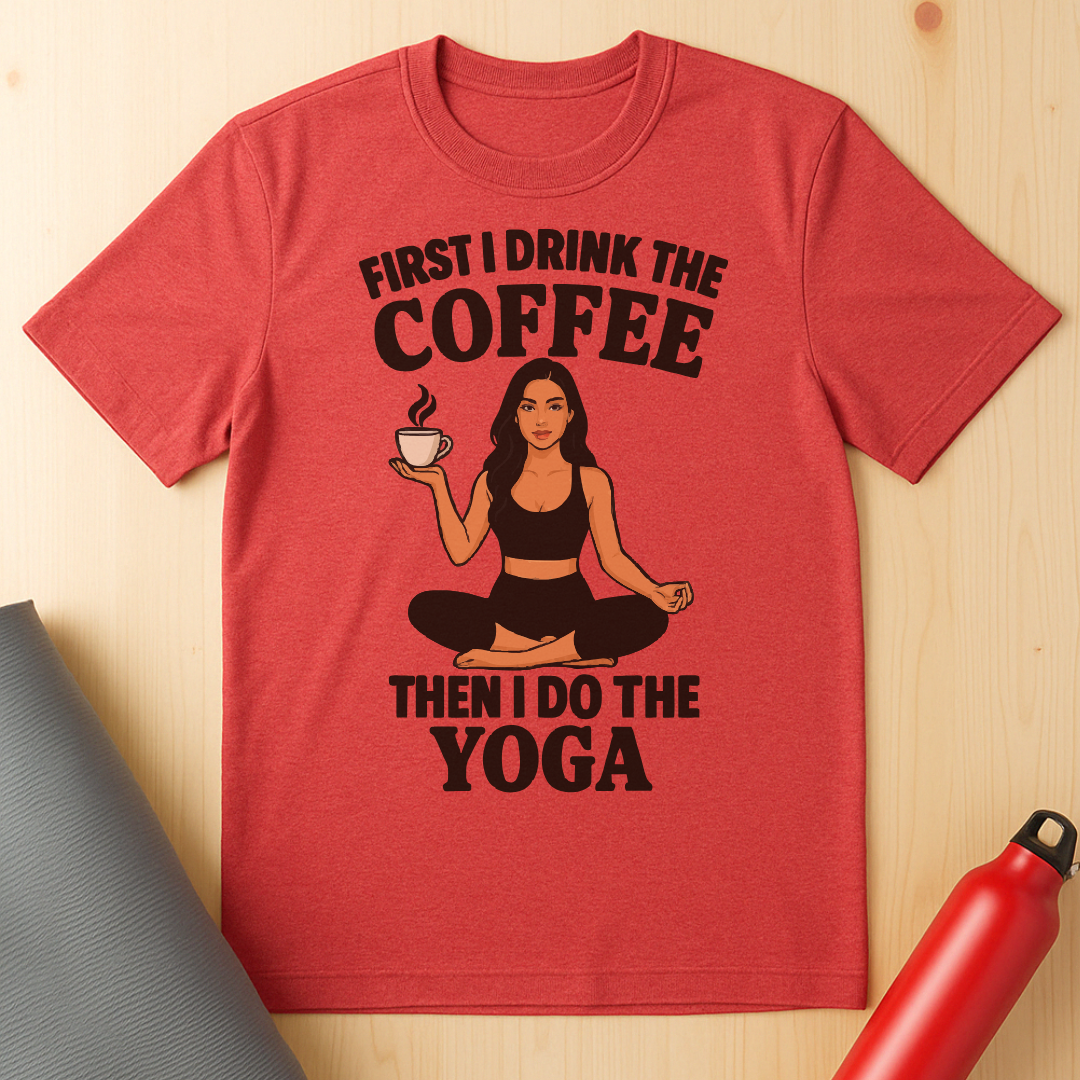 Yoga Pose Coffee Tee
