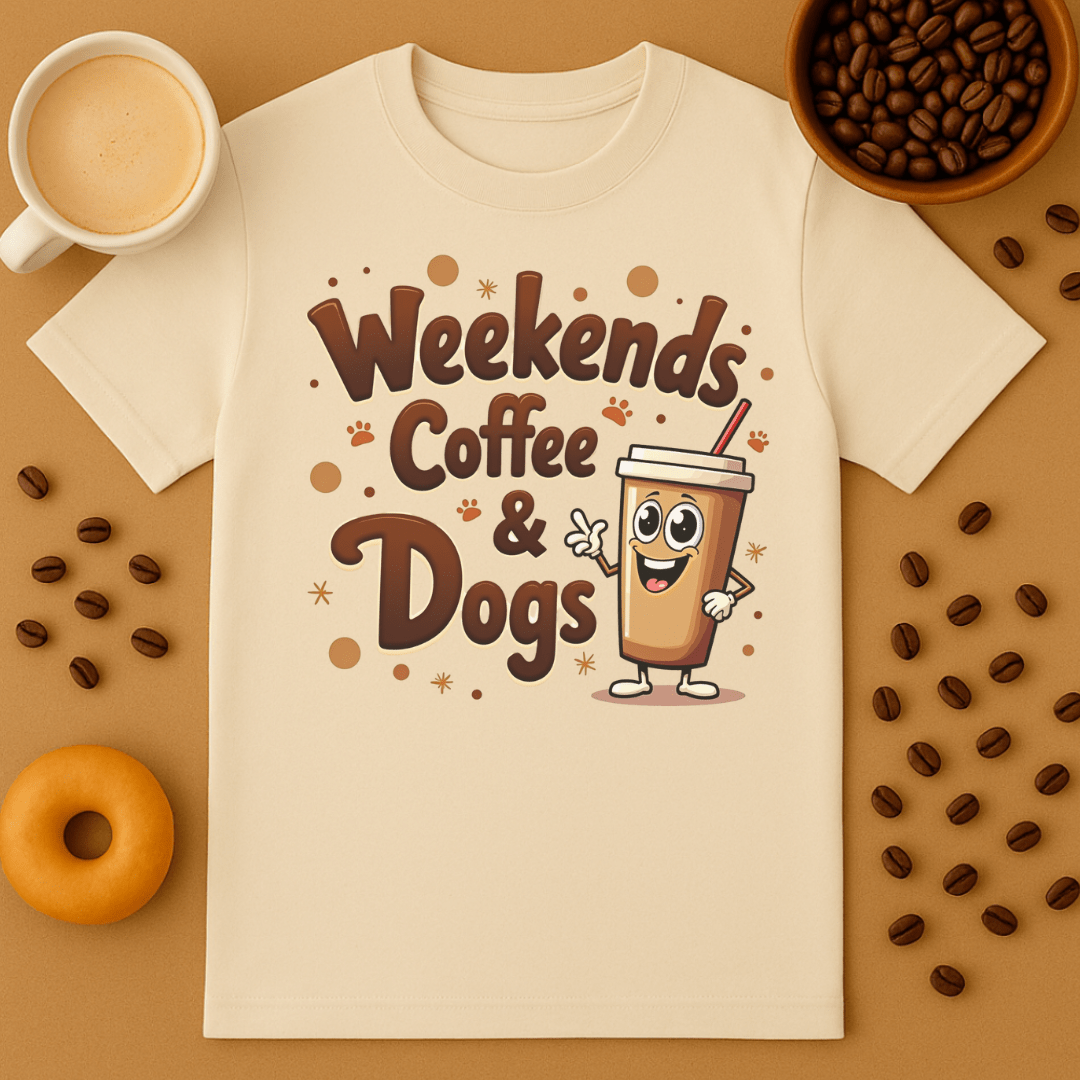 Weekends, Coffee, Dogs T-shirt