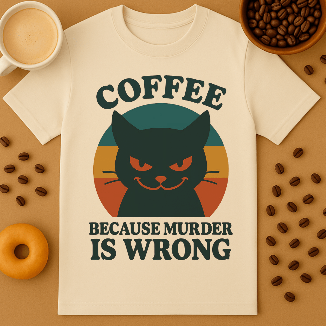 Coffee Because Murder Is Wrong Graphic Tee