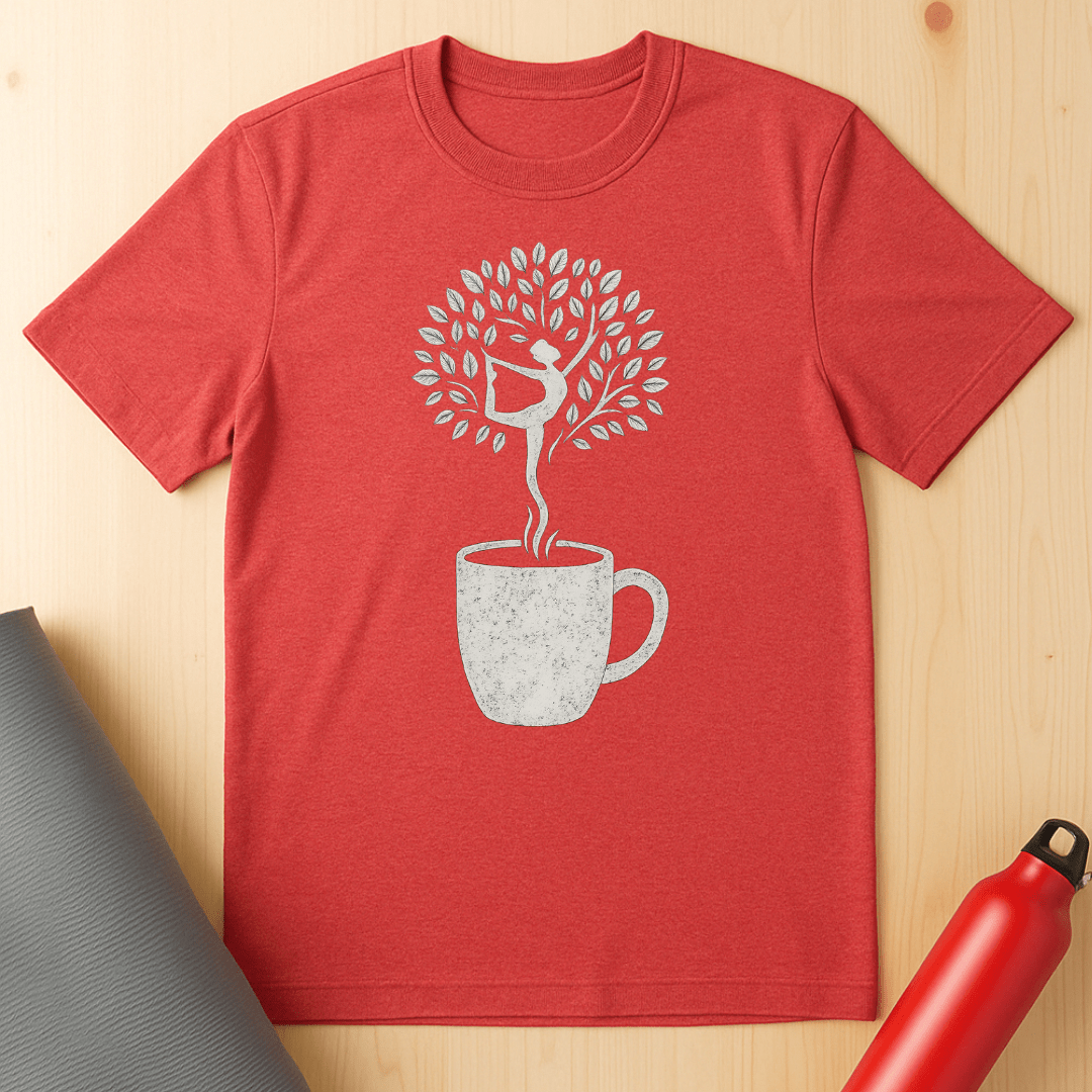 Coffee, Yoga Tree Tee