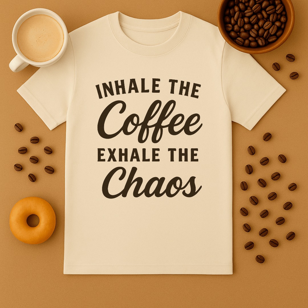 Inhale The Coffee, Exhale The Chaos Tee