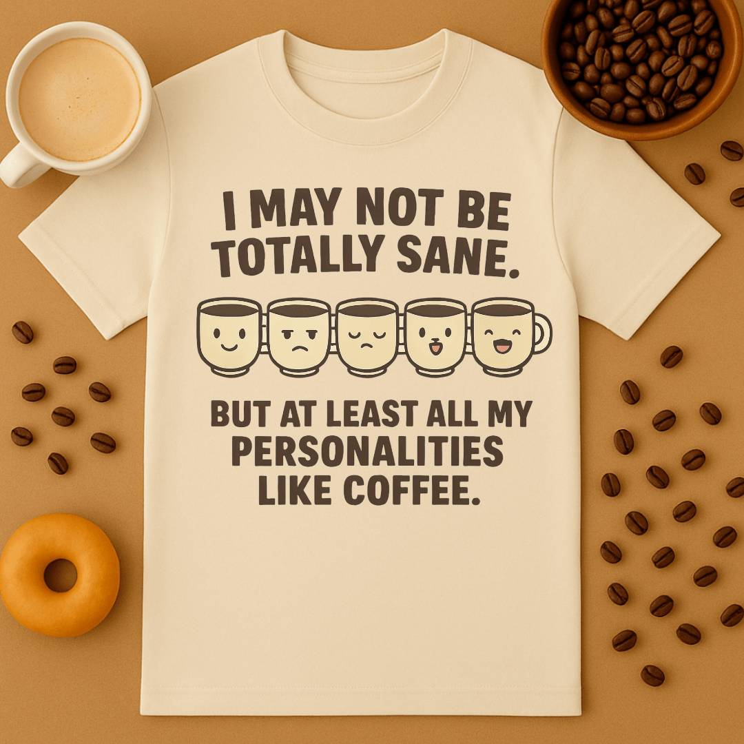 All My Personalities Like Coffee Shirt
