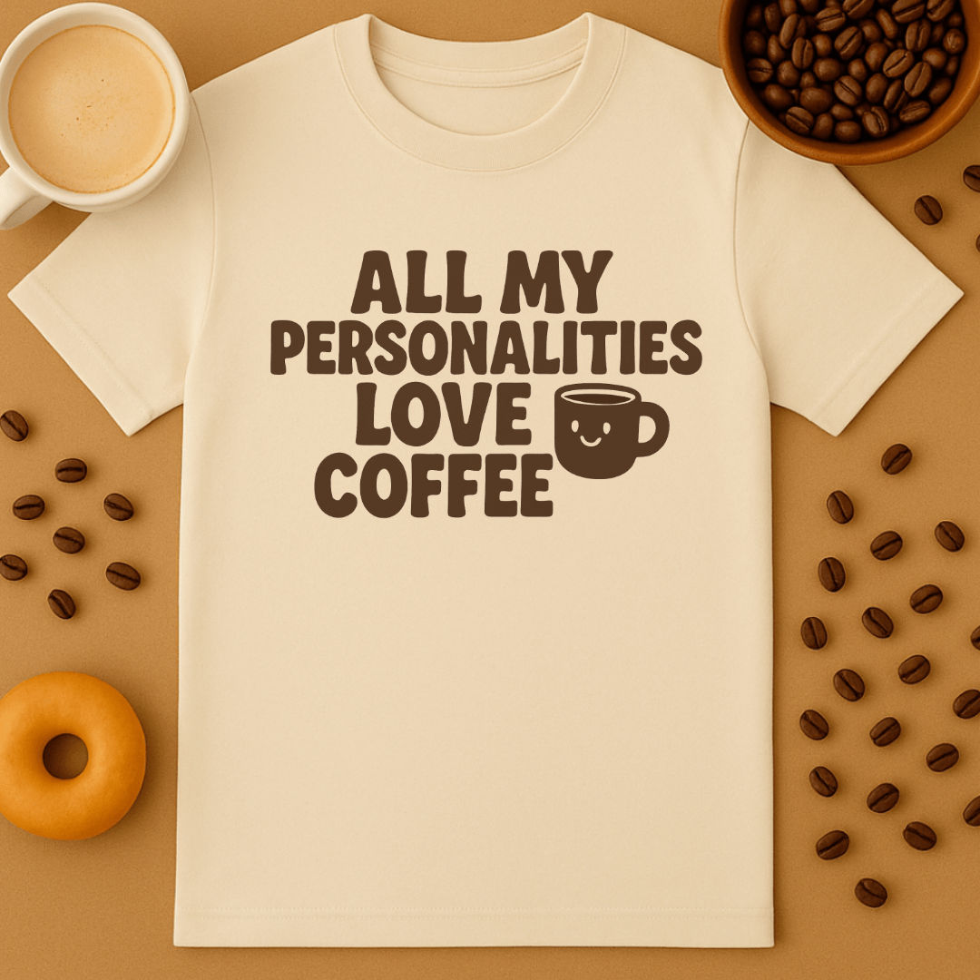 All My Personalities Love Coffee Tee