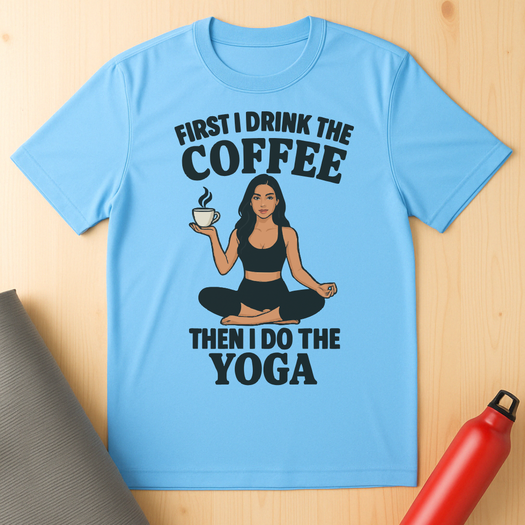 Yoga Pose Coffee Tee