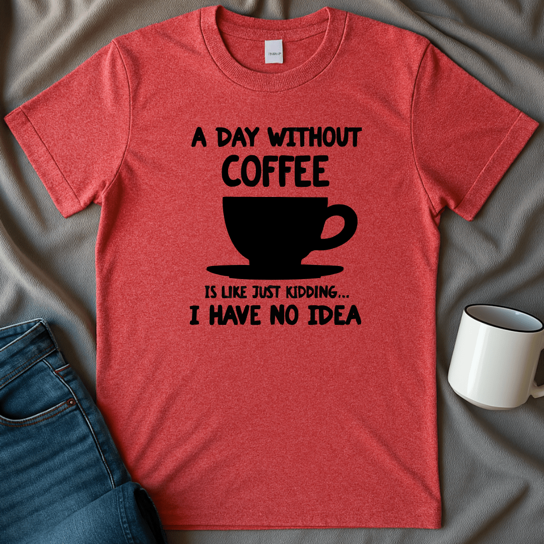 A Day Without Coffee Is Like, Just Kidding I Have No Idea Tee