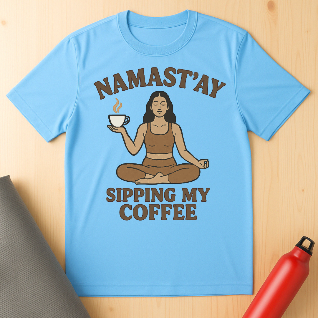 Namast'ay Sipping My Coffee Tee