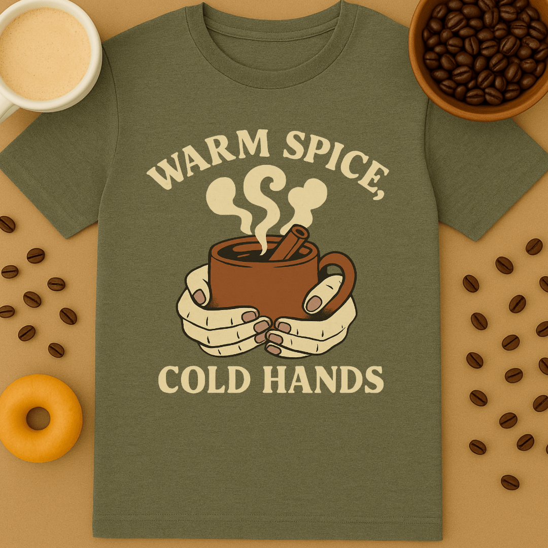 Warm Spice, Cold Hands Coffee Shirt