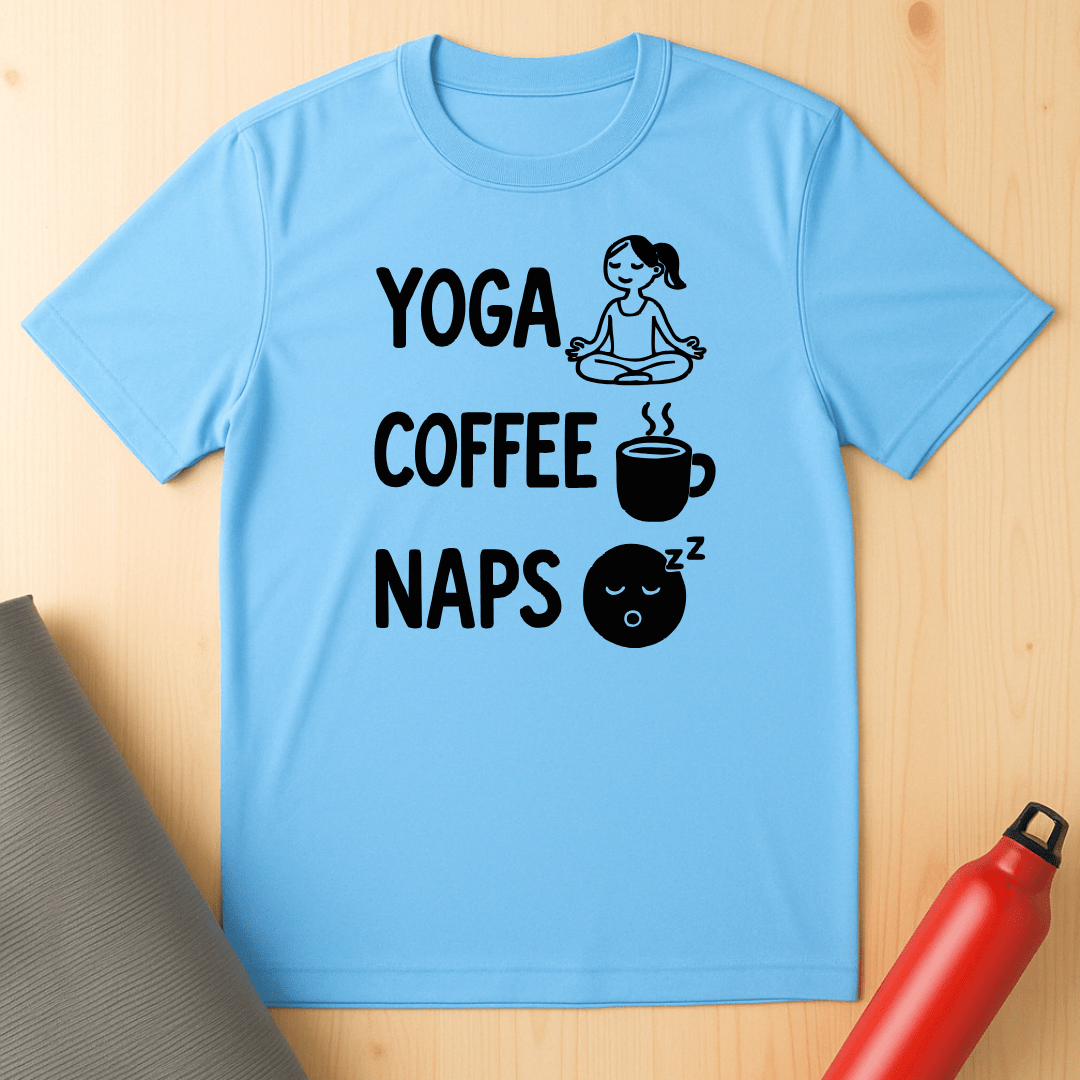Yoga Coffee Naps Unisex Tee