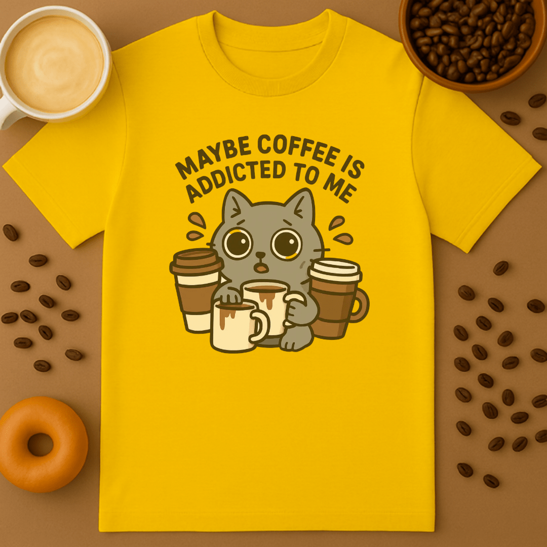 Maybe Coffee Is Addicted To Me Shirt