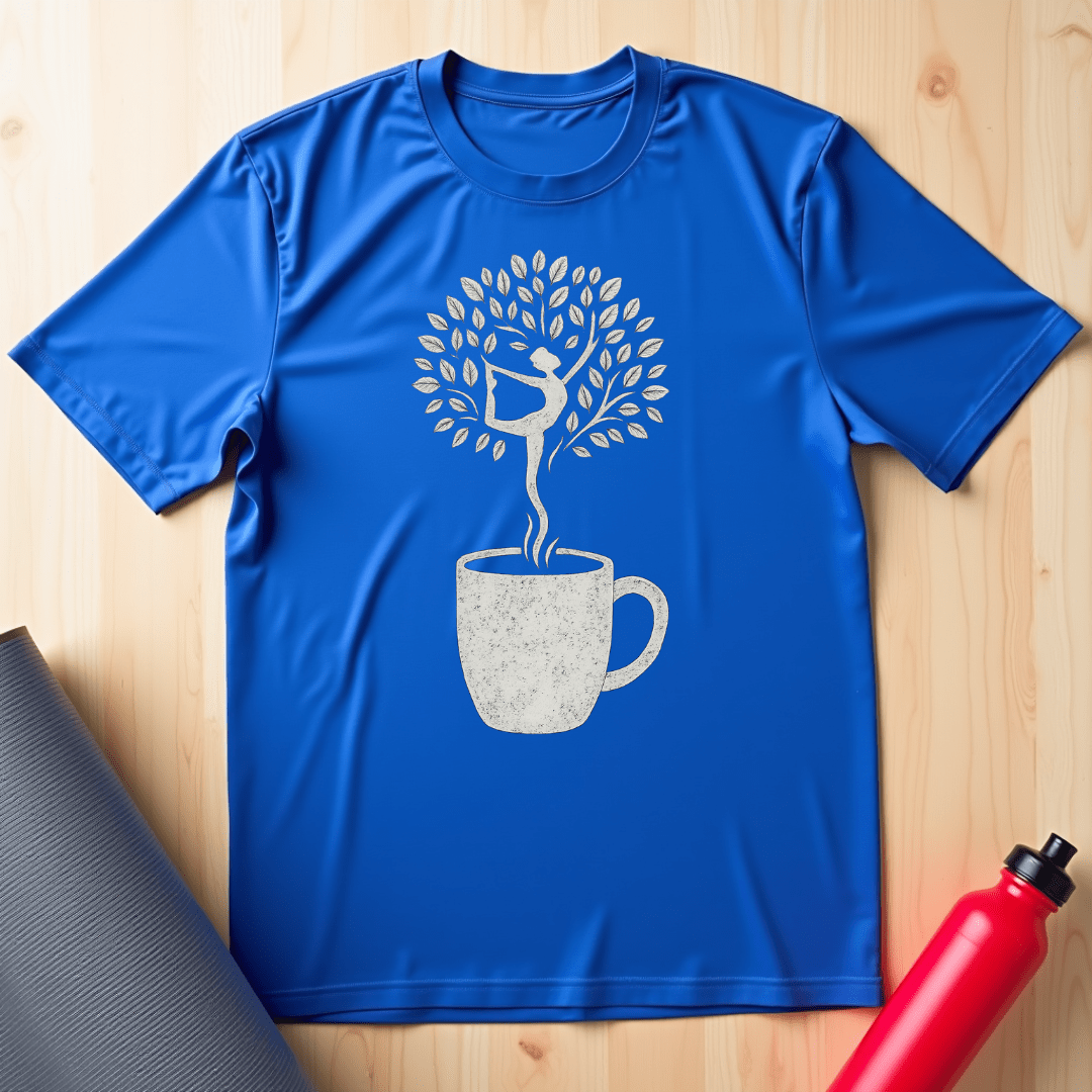 Coffee, Yoga Tree Tee