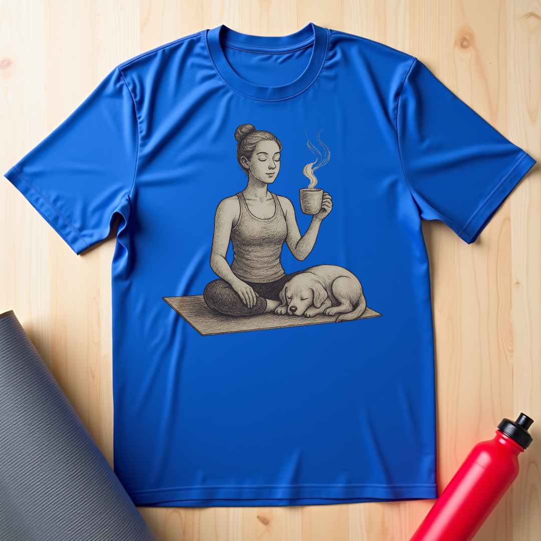 Vintage Style Coffee Yoga Tee