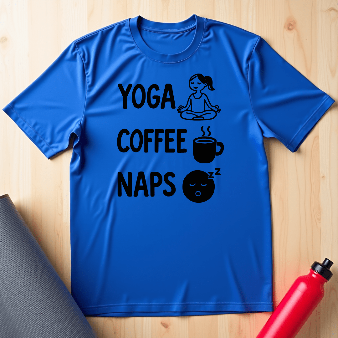 Yoga Coffee Naps Unisex Tee