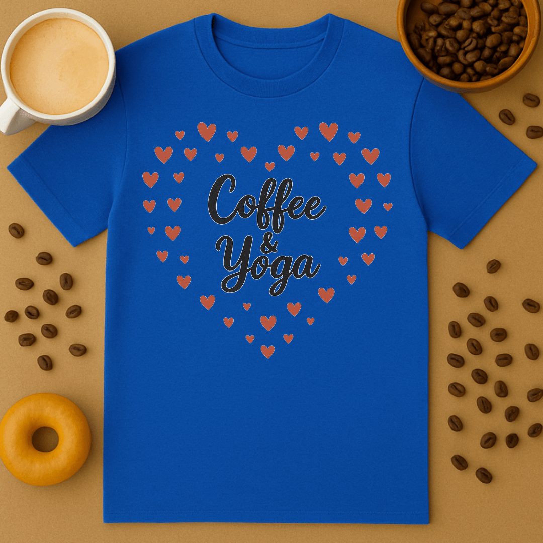 Coffee & Yoga Heart Tee