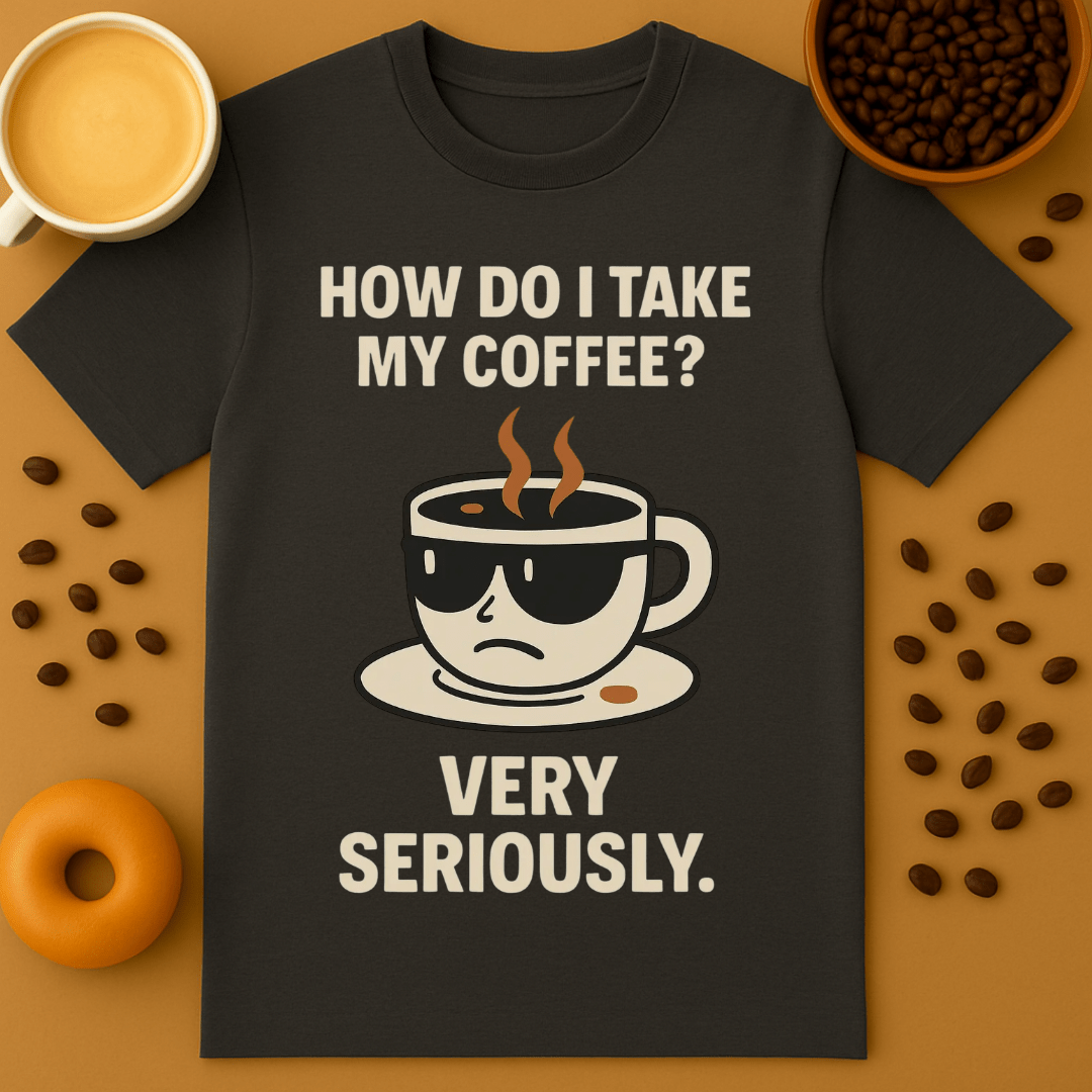 How Do I Take My Coffee? Very Seriously Graphic Tee