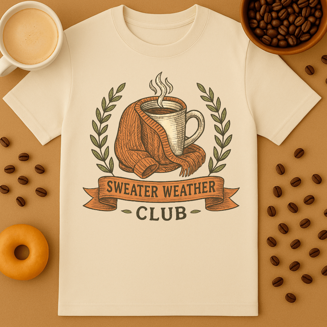 Sweater Weather Club Coffee Tee
