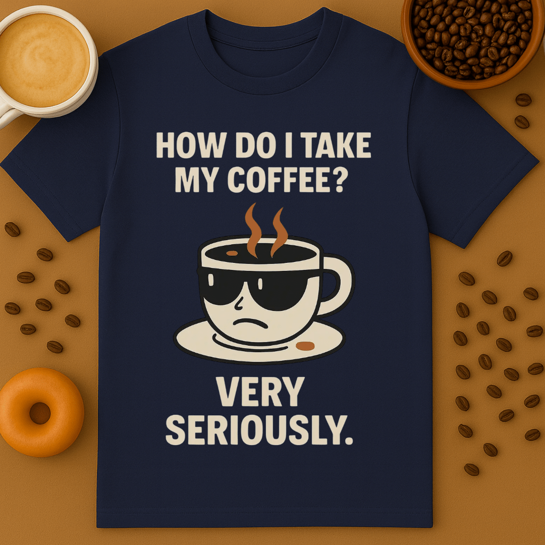How Do I Take My Coffee? Very Seriously Graphic Tee