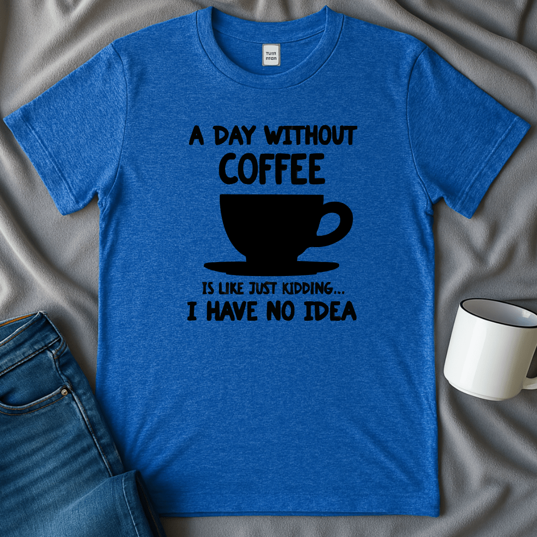 A Day Without Coffee Is Like, Just Kidding I Have No Idea Tee