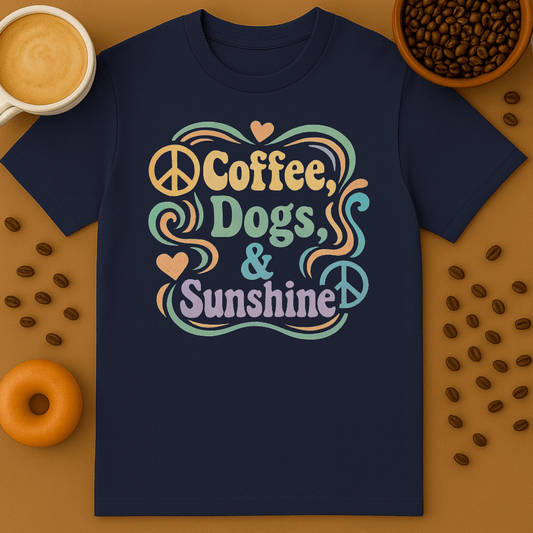 Coffee, Dogs & Sunshine T-shirt