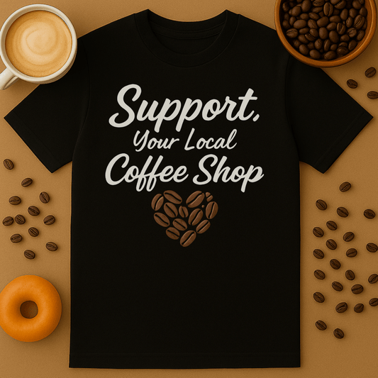 Support Your Local Coffee Shop Shirt