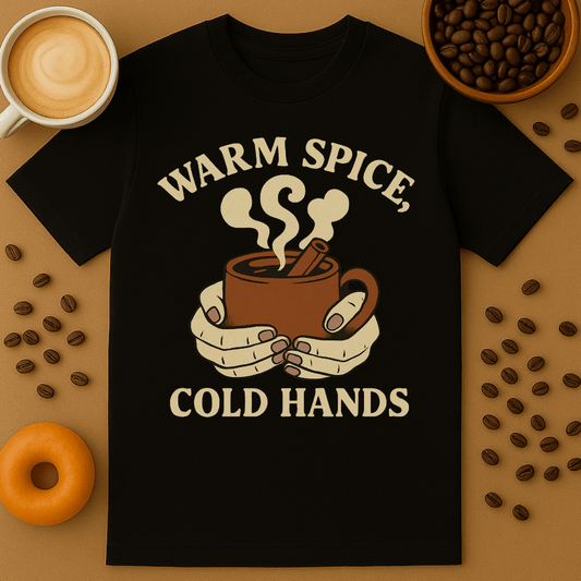 Warm Spice, Cold Hands Coffee Shirt