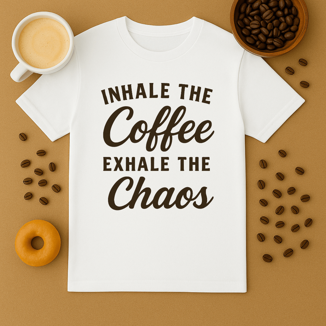 Inhale The Coffee, Exhale The Chaos Tee