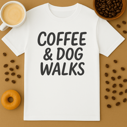 Coffee & Dog Walks Tee