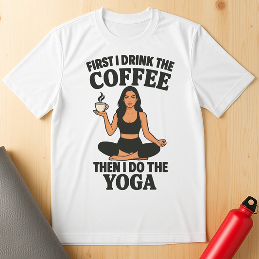 Yoga Pose Coffee Tee