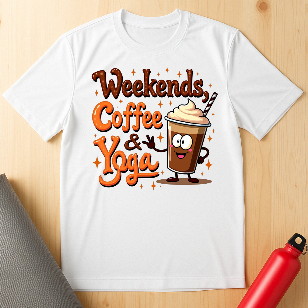 Weekends, Coffee, Yoga T-shirt