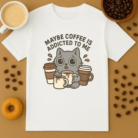Maybe Coffee Is Addicted To Me Shirt